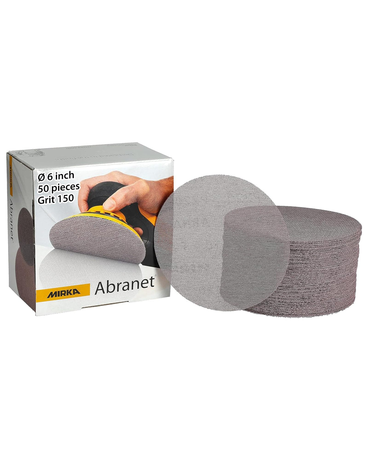 Mirka 9A-241-180 6-Inch 180 Grit Mesh Abrasive Dust Free