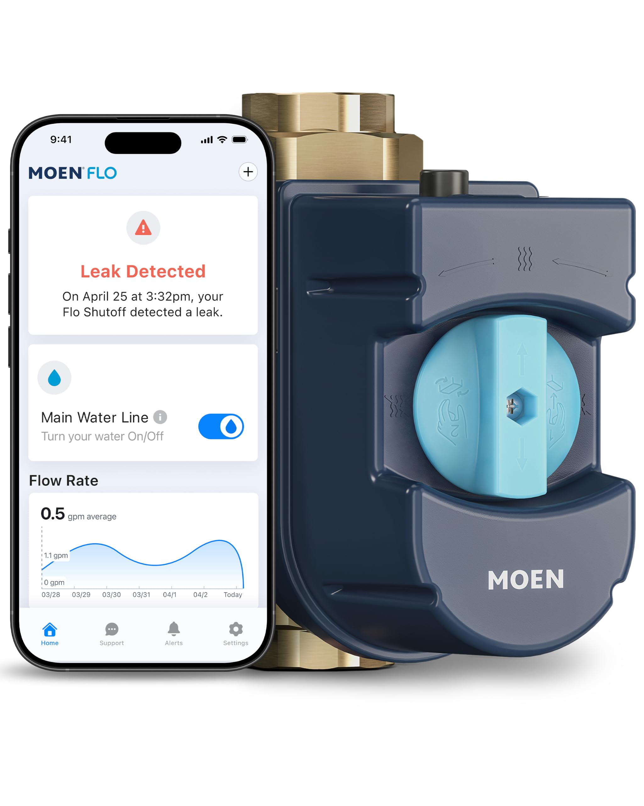 Moen Flo Smart Water Monitor & Automatic Shutoff Valve