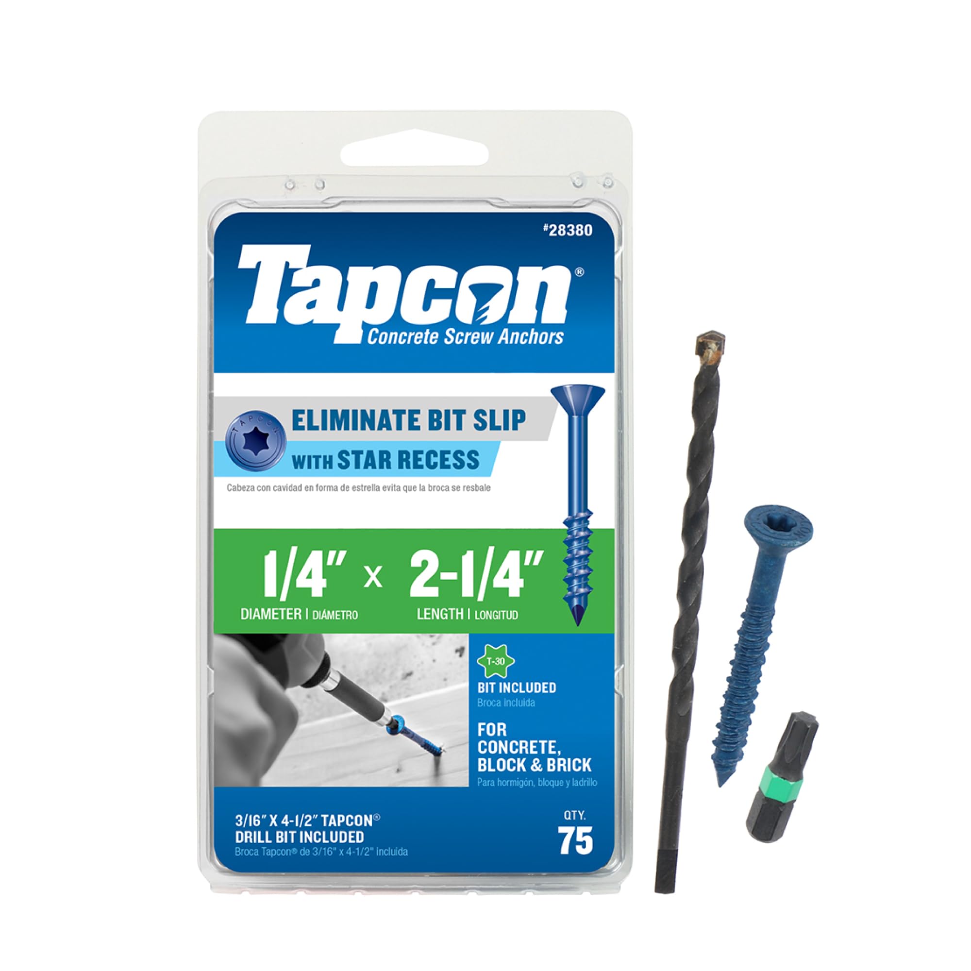 Tapcon Parent Blue Star Head Concrete Anchors