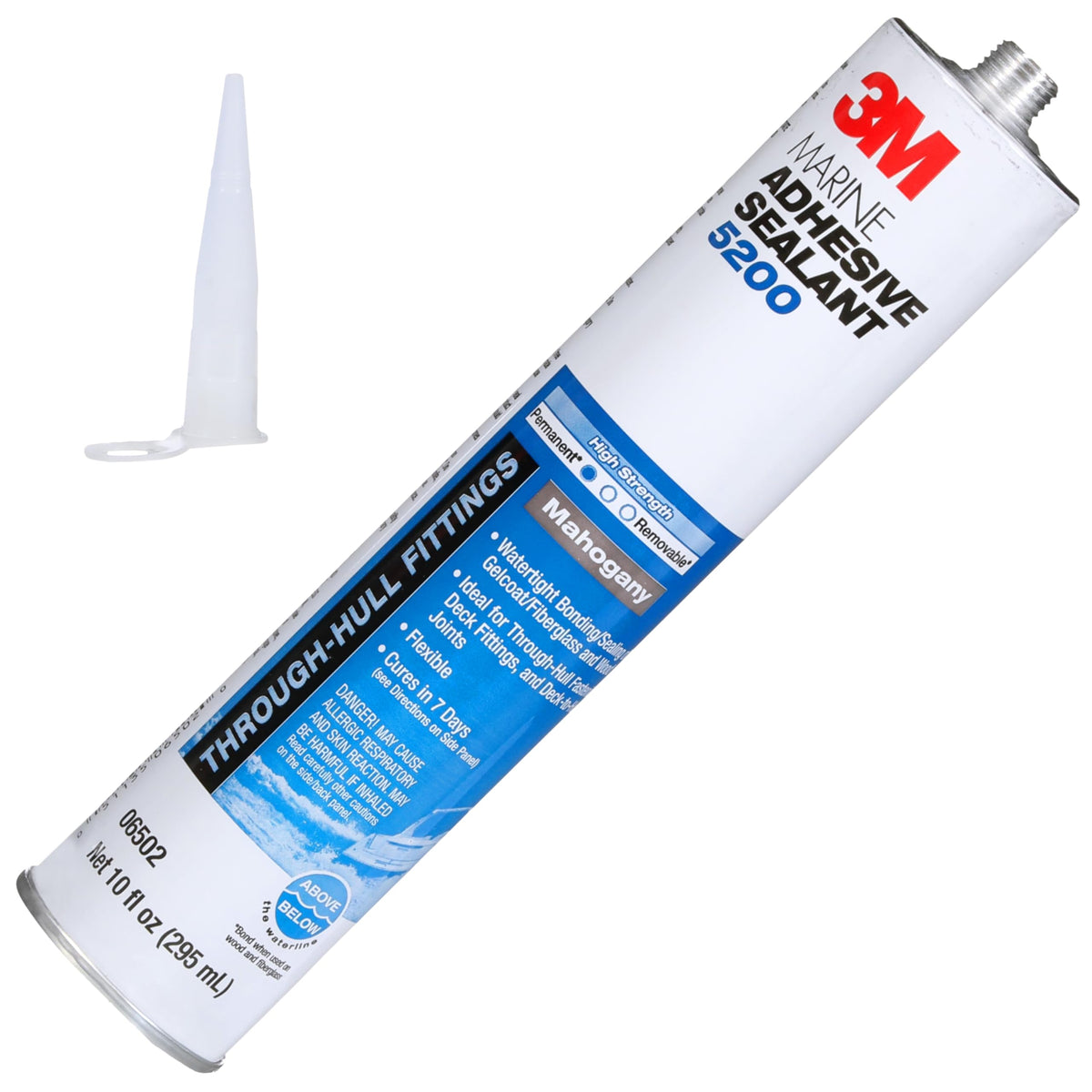3M Marine Adhesive Sealant 5200 (06500) Permanent Bonding and Sealing for Boats and RVs Above and Below the Waterline Waterproof Repair