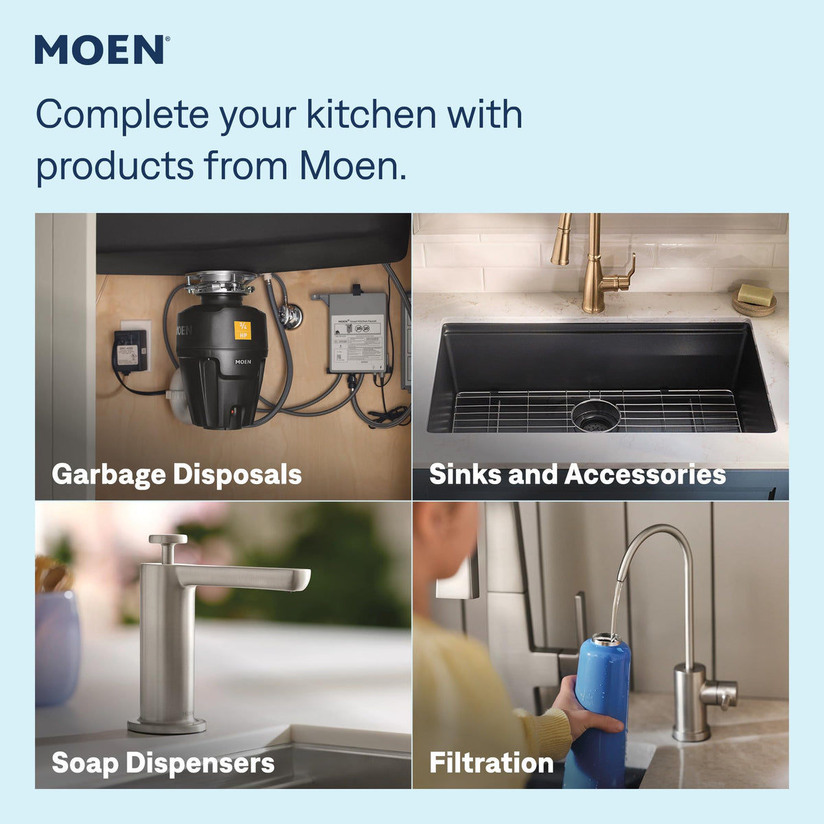 Moen One-Handle Pull-Down Kitchen Faucet with Spray Head