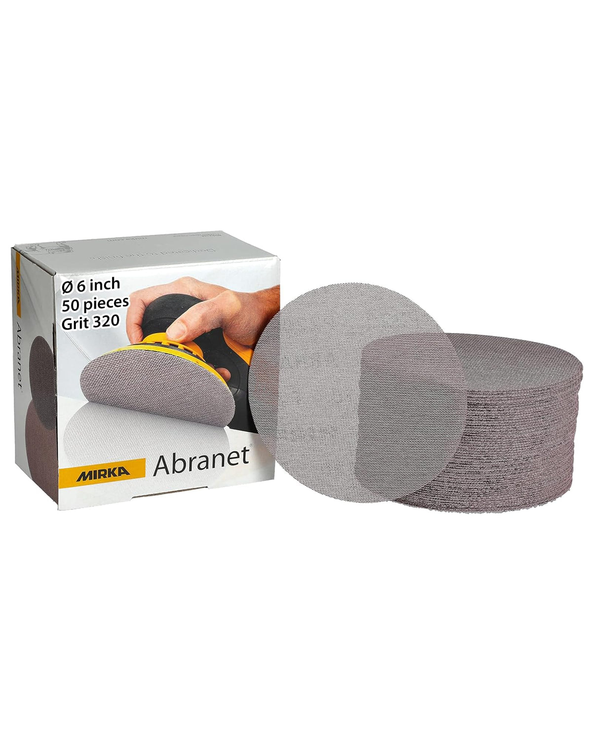 Mirka 9A-241-180 6-Inch 180 Grit Mesh Abrasive Dust Free