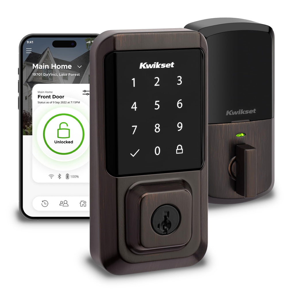 Kwikset Halo Wi-Fi Touchscreen Smart Deadbolt with SmartKey