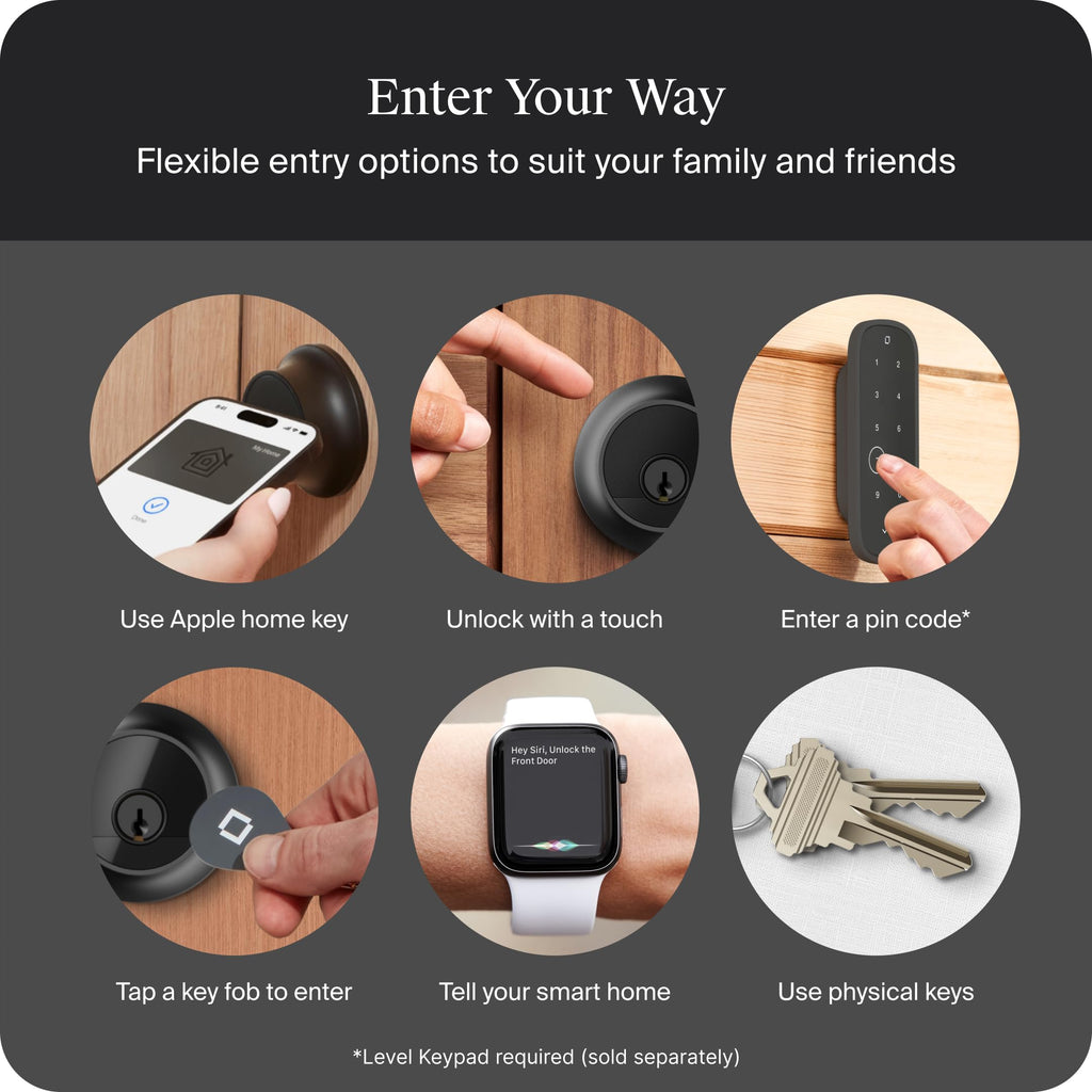 Level Lock Pro Smart Deadbolt with Matter Support