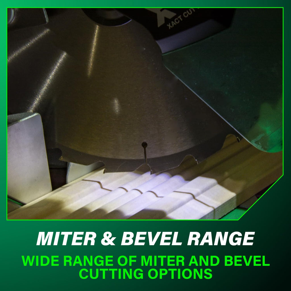 Metabo HPT 12-Inch Dual-Bevel Sliding Miter Saw with Xact Cut