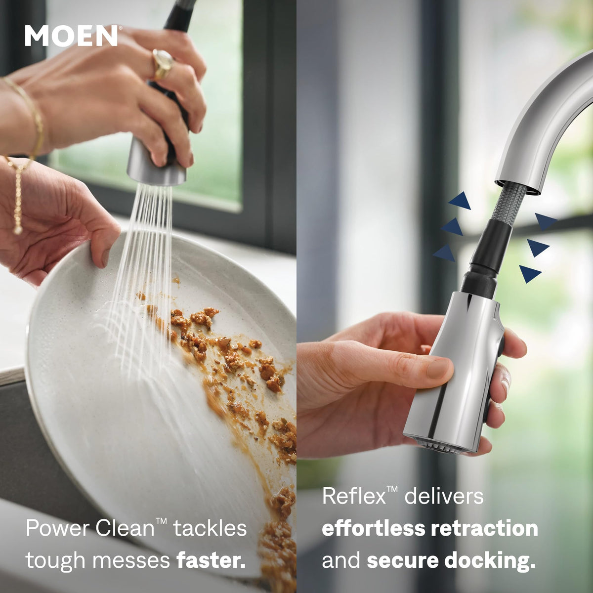 Moen One-Handle Pull-Down Kitchen Faucet with Spray Head