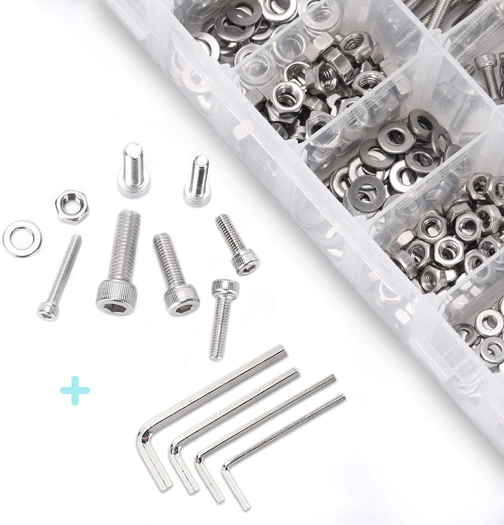 Professional Nuts & Bolts Assortment Kit with Storage Case