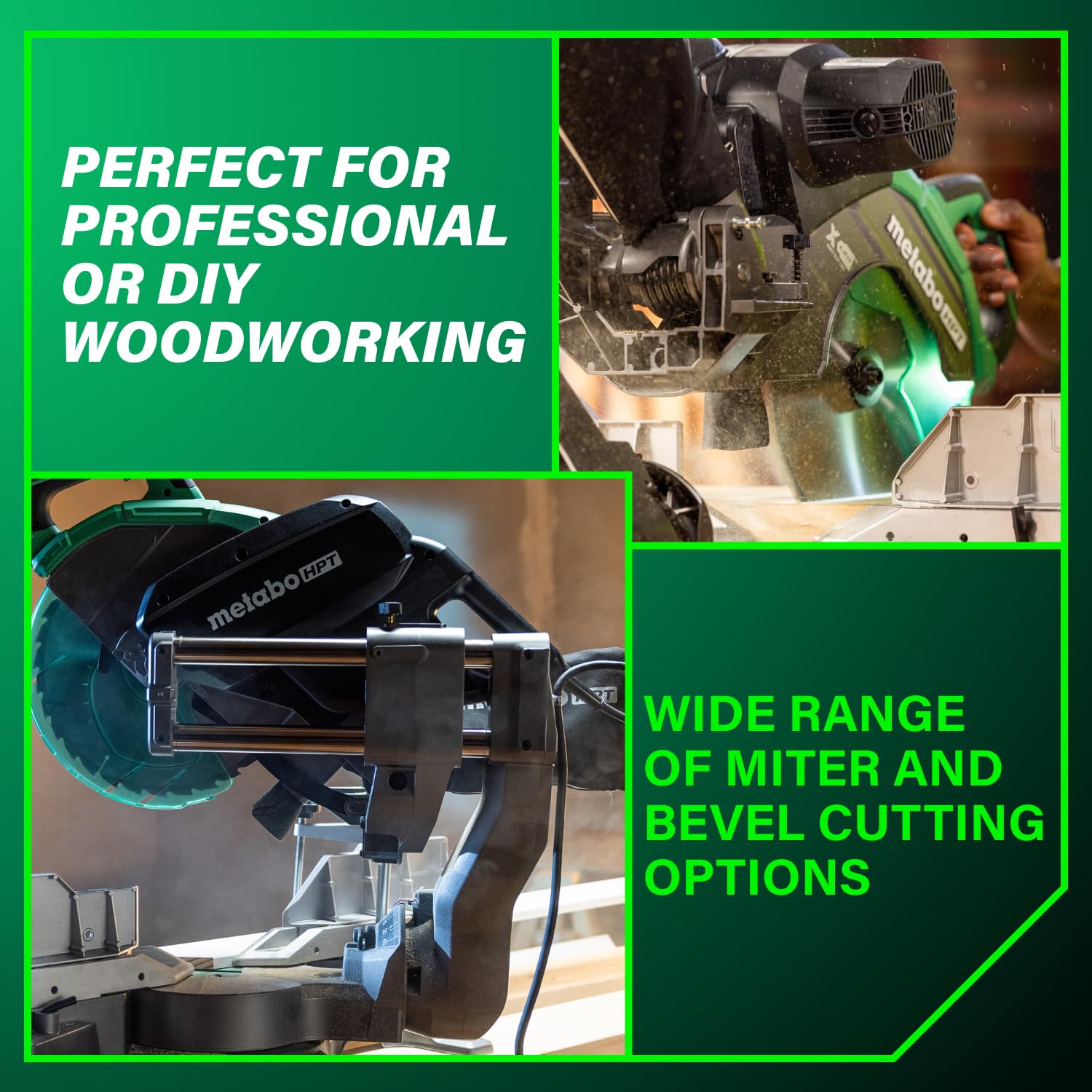 Metabo HPT 12-Inch Sliding Miter Saw, Dual Bevel, Xact Cut Shadow Line, 5-Year Warranty