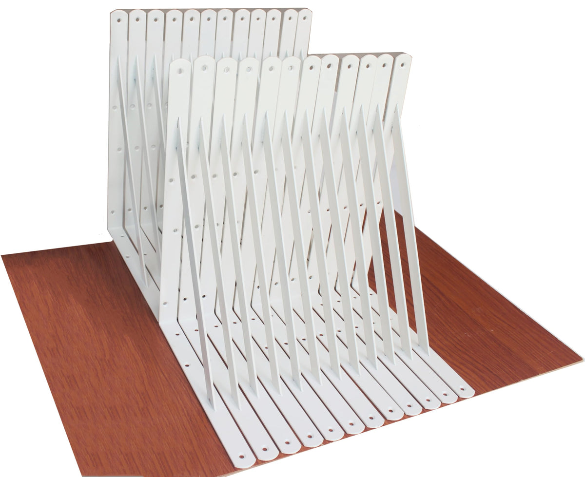 Heavy-Duty Shelf Support Angle Brackets with Screws