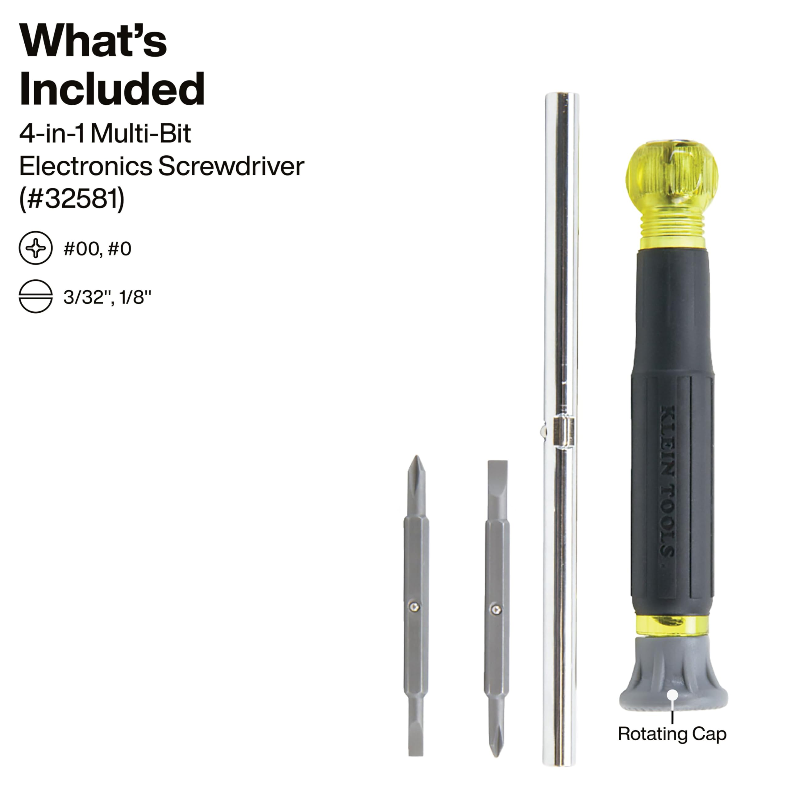 Klein Tools Cushion-Grip Multi-Bit Screwdriver & Nut Driver Set