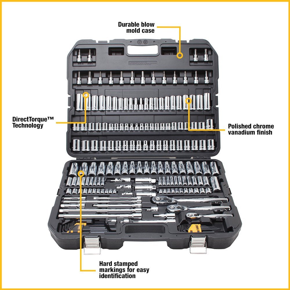 DEWALT (DWMT75049) Mechanics Tool Set, 192-Piece