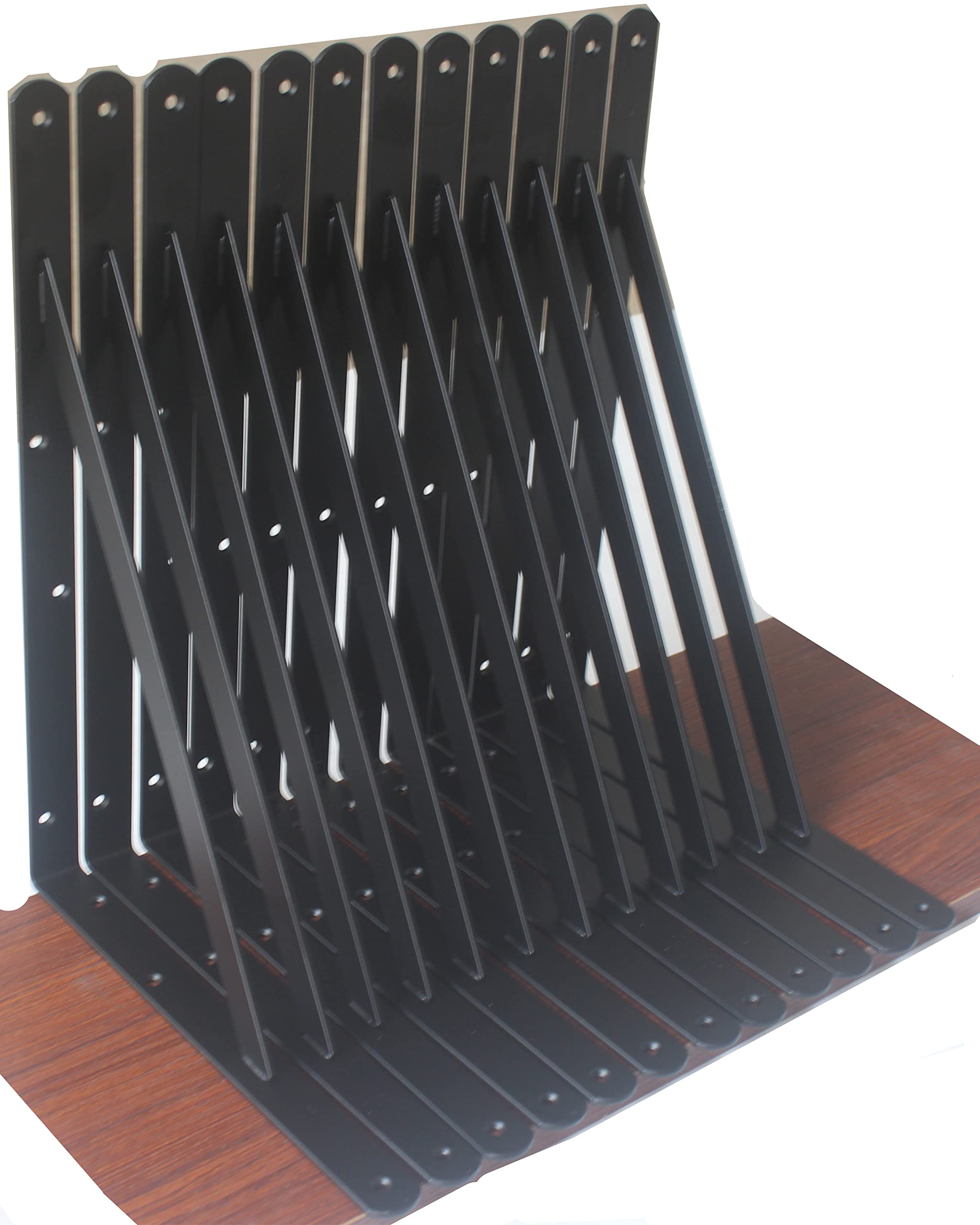 Heavy-Duty Shelf Support Angle Brackets with Screws