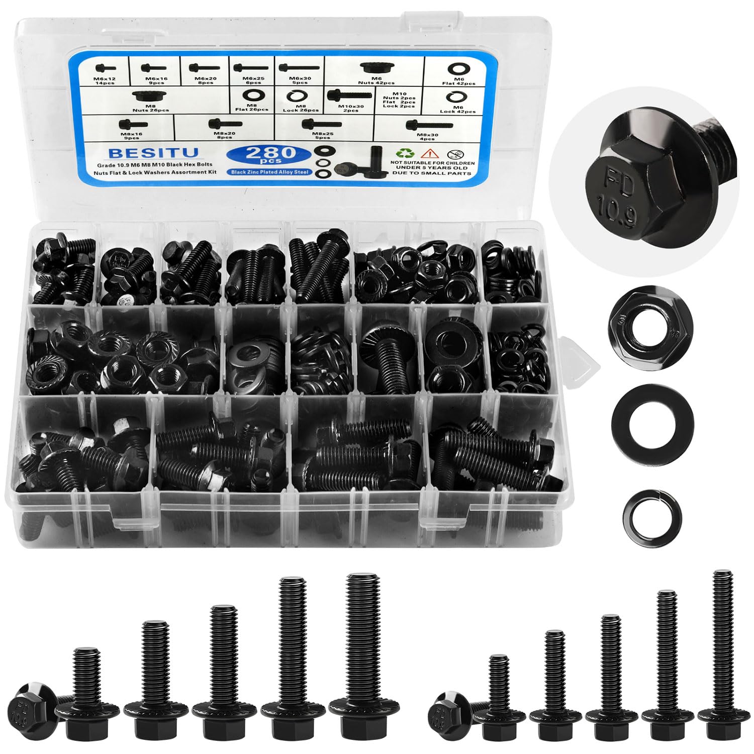 Besitu hex Bolts and Nuts kit