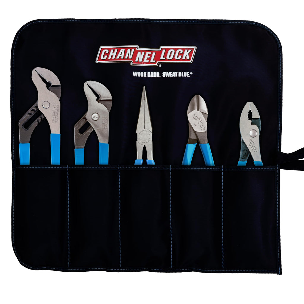 Channellock TOOL ROLL-3 5-Piece Professional Pliers Set