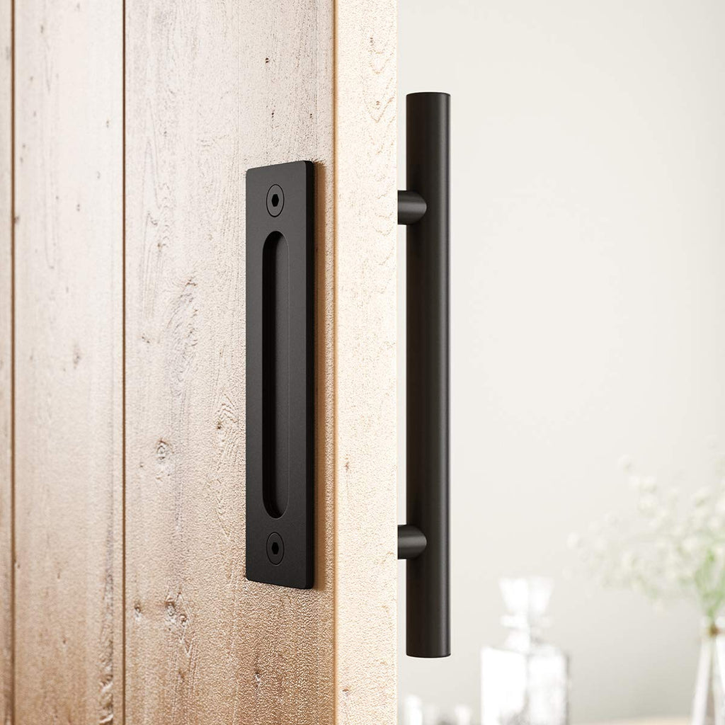 SMARTSTANDARD 12-Inch Heavy-Duty Barn Door Handle Set