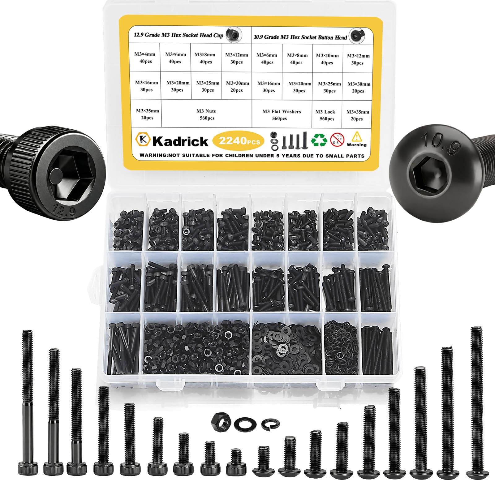 New Black Screw Assortment C