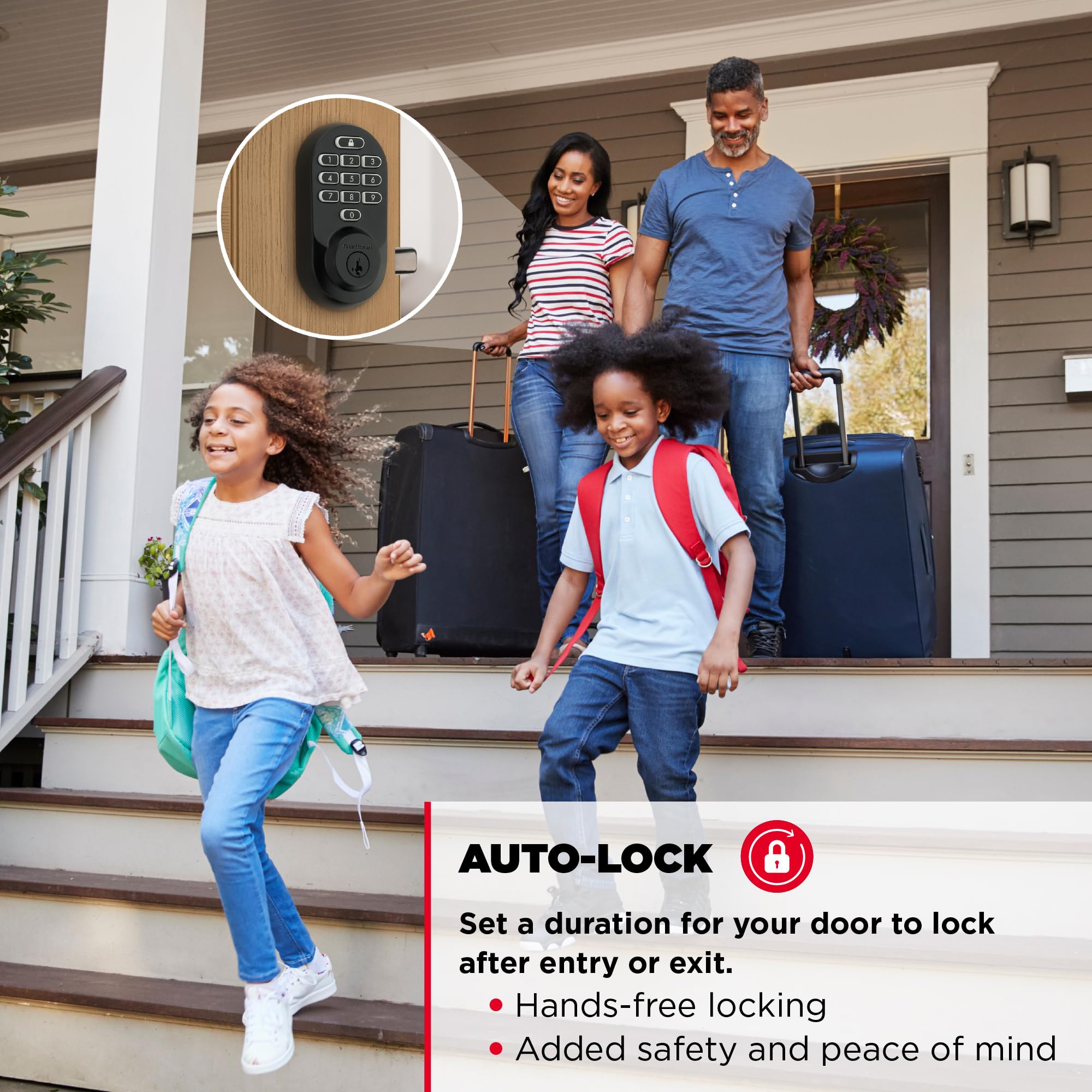 Kwikset Halo Wi-Fi Enabled Smart Lock Deadbolt with Touchscreen and SmartKey Backup