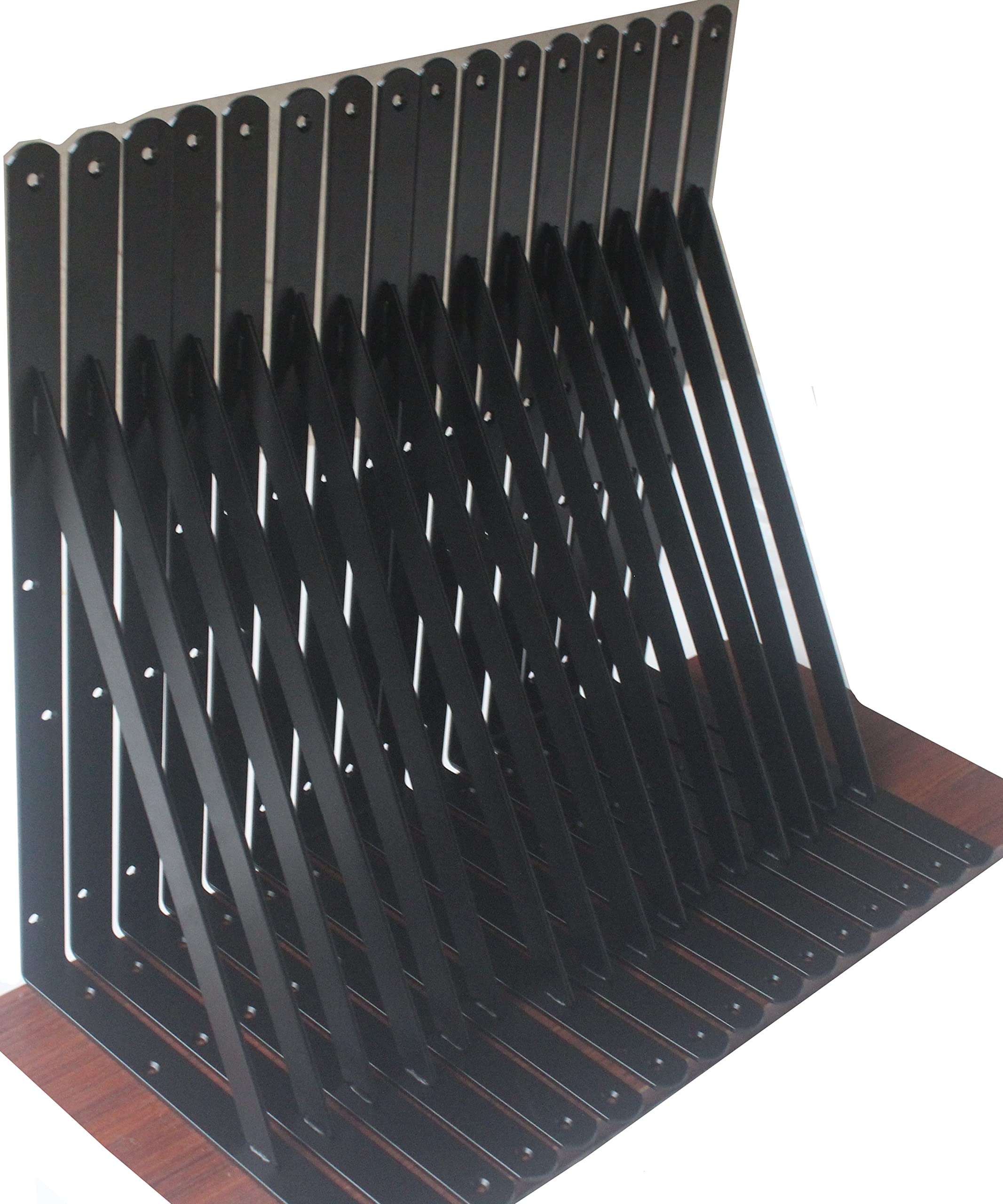 Heavy-Duty Shelf Support Angle Brackets with Screws