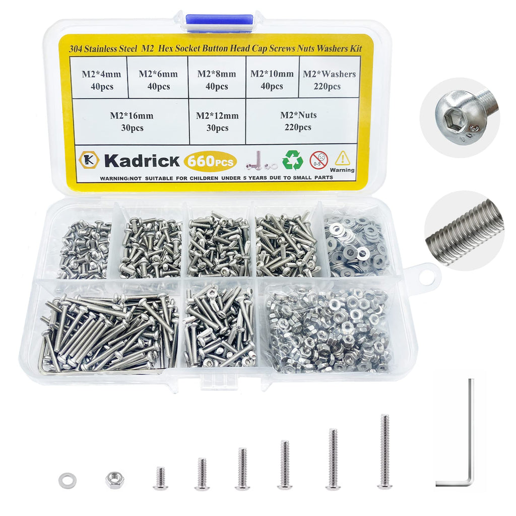 Black Screw Assortment Kit with Storage Case