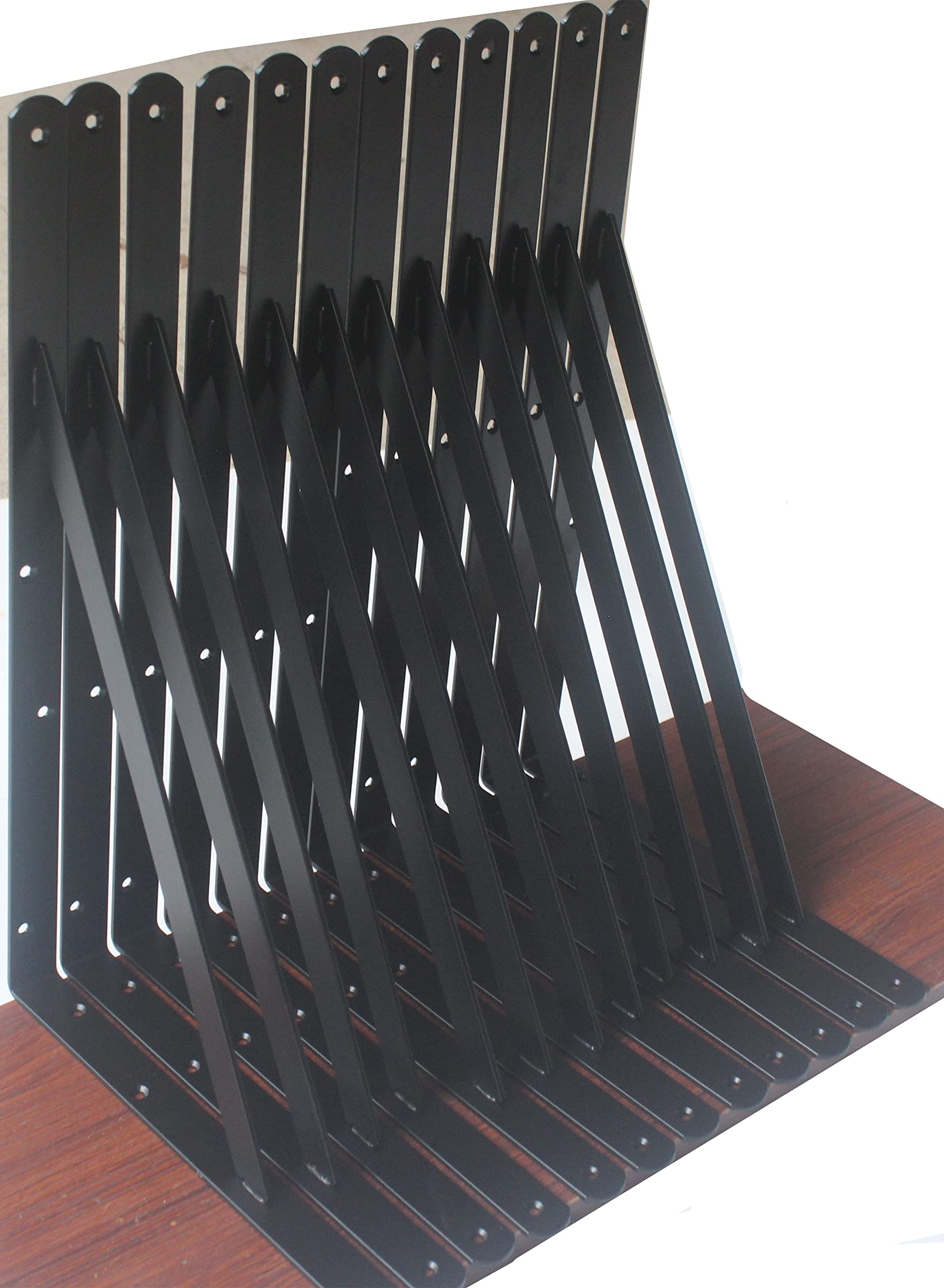 Heavy-Duty Shelf Support Angle Brackets with Screws