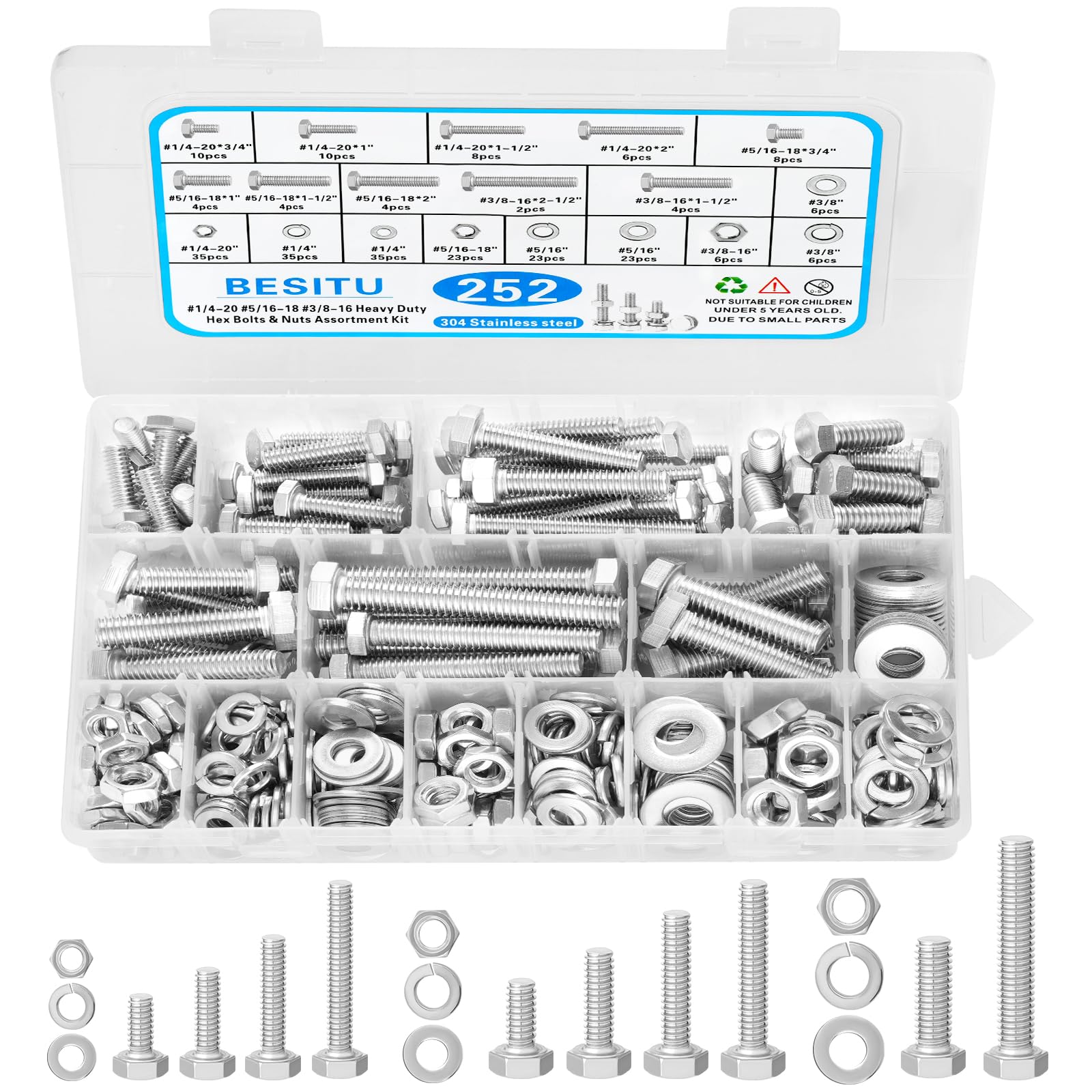 Besitu hex Bolts and Nuts kit