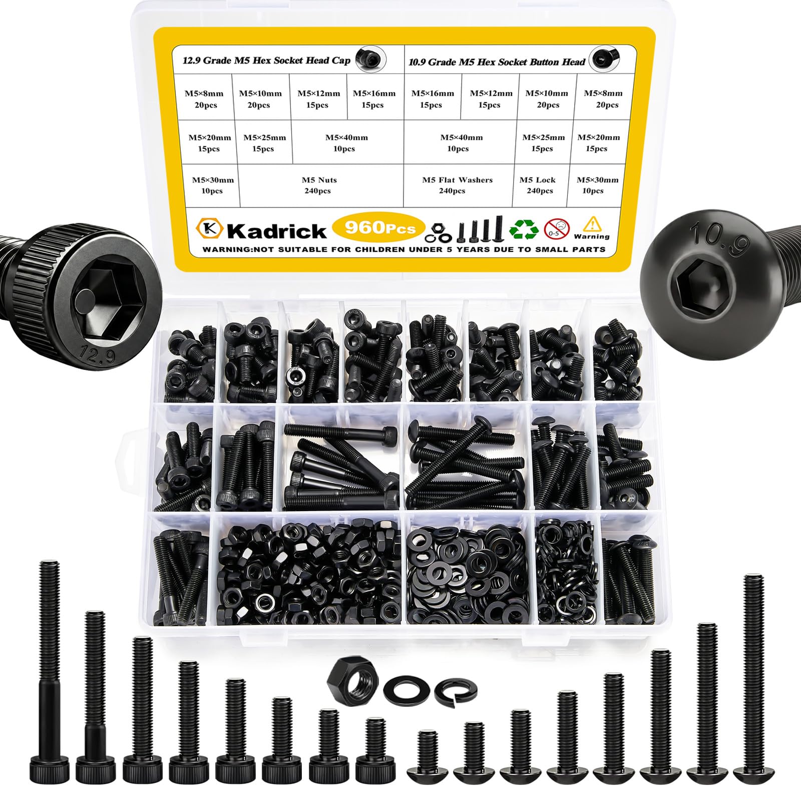 New Black Screw Assortment C