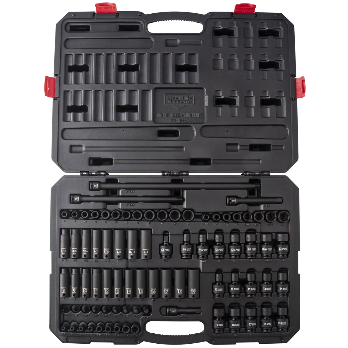 Sunex 2568 1/2-Inch Drive Master Impact Socket Set