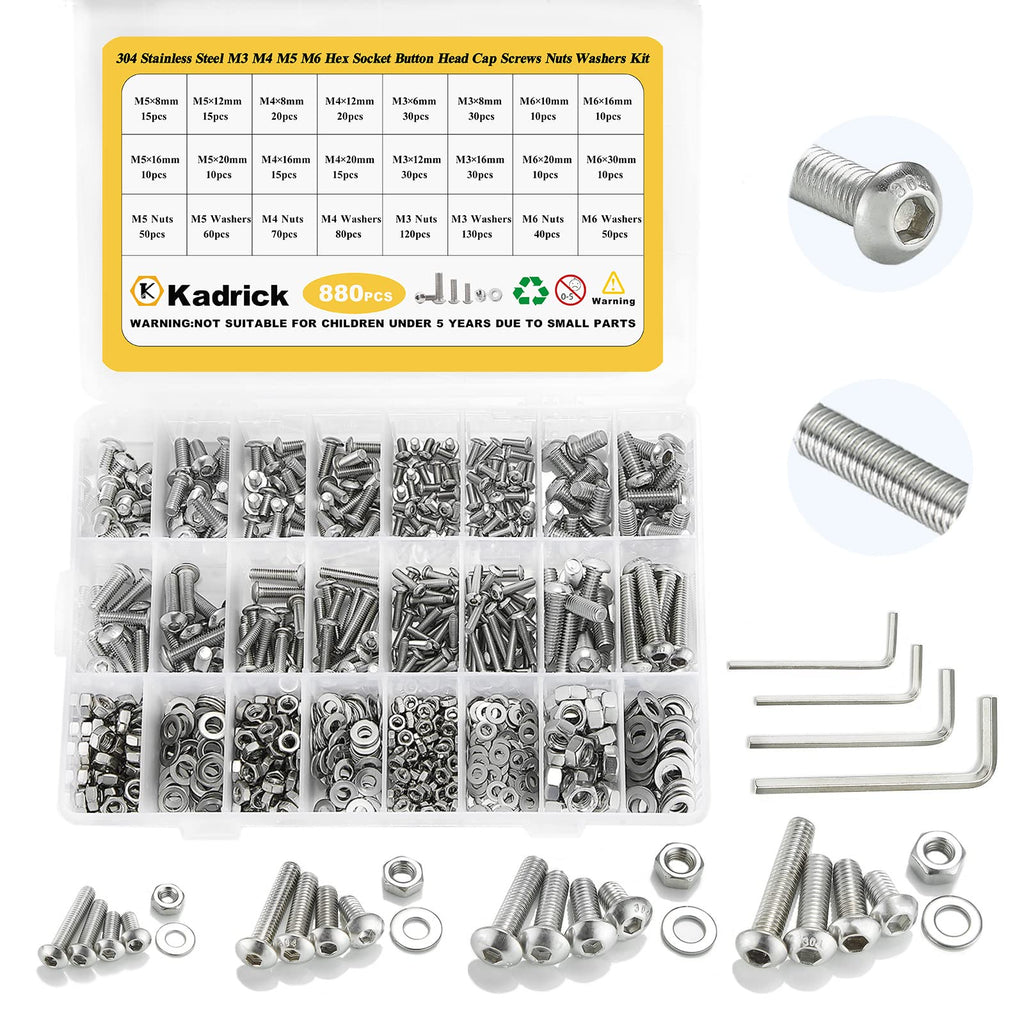 Black Screw Assortment Kit with Storage Case