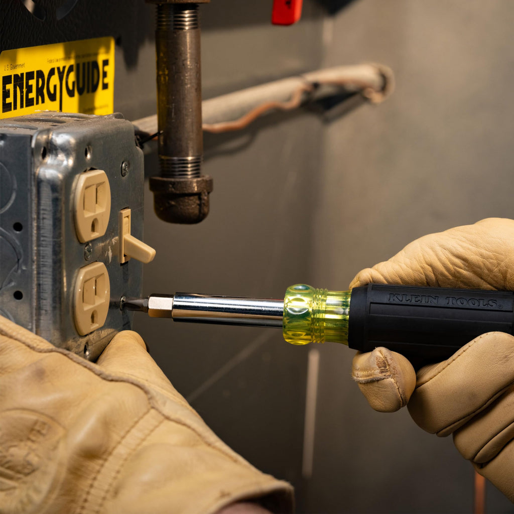 Klein Tools Cushion-Grip Multi-Bit Screwdriver & Nut Driver Set