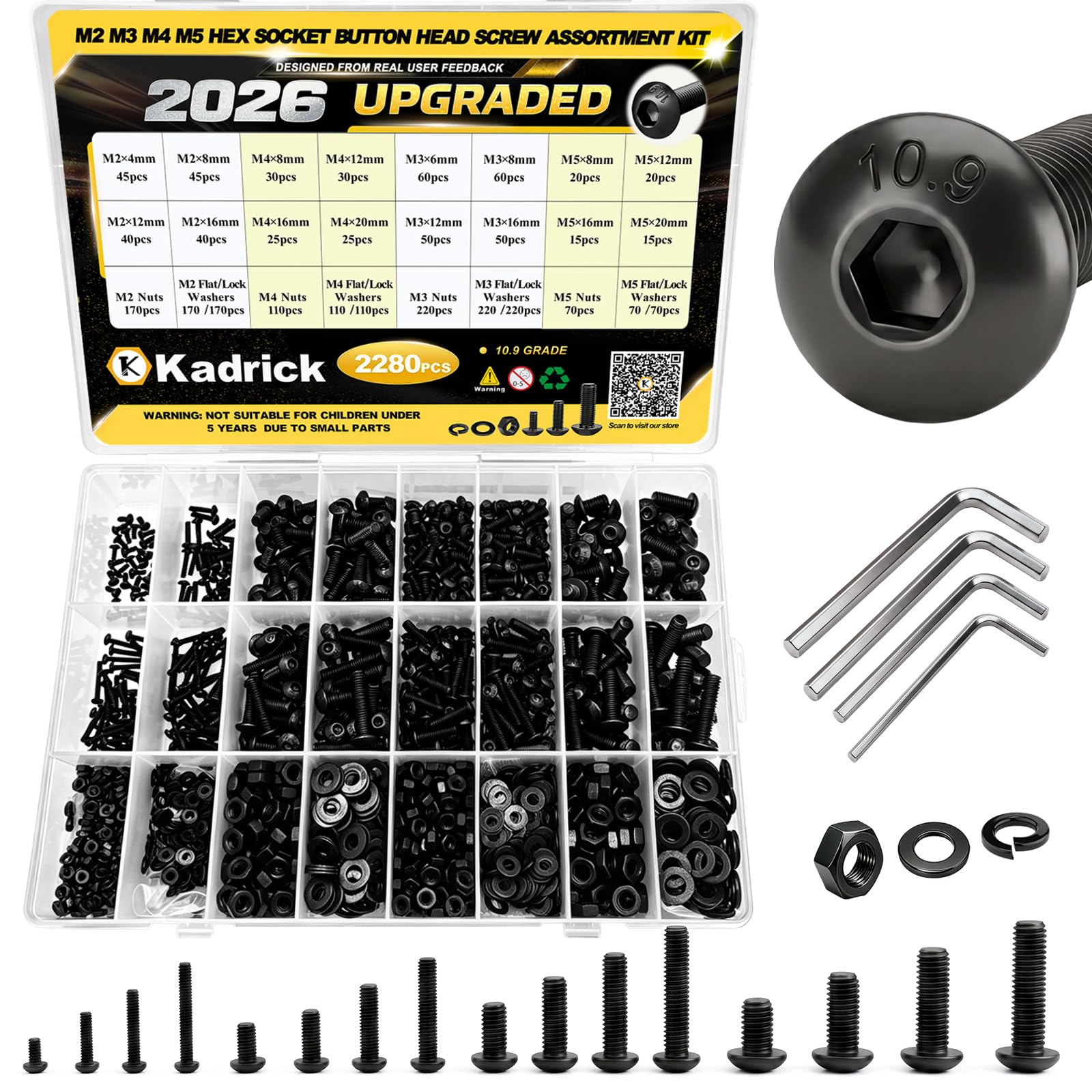 New Black Screw Assortment C