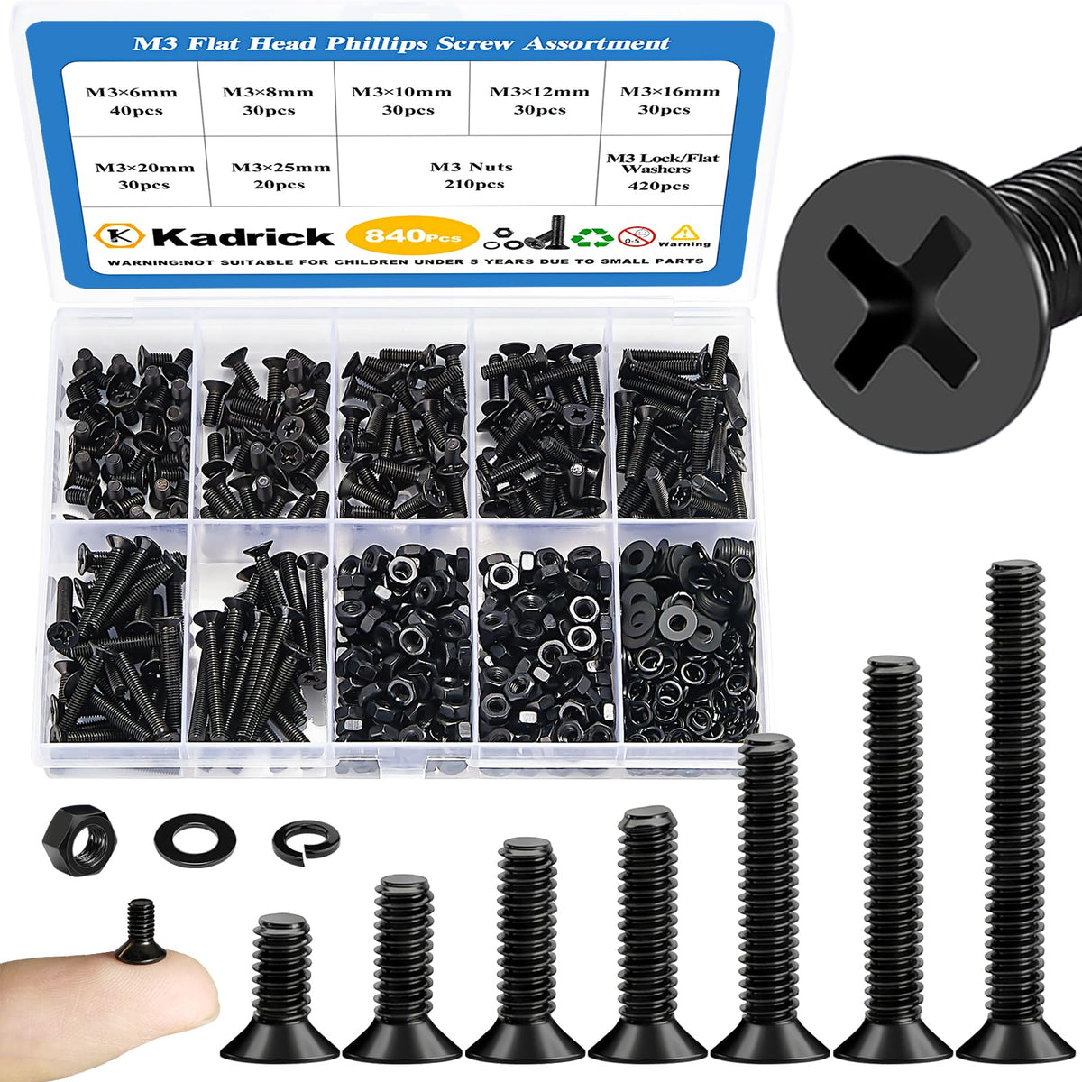 New Black Screw Assortment C