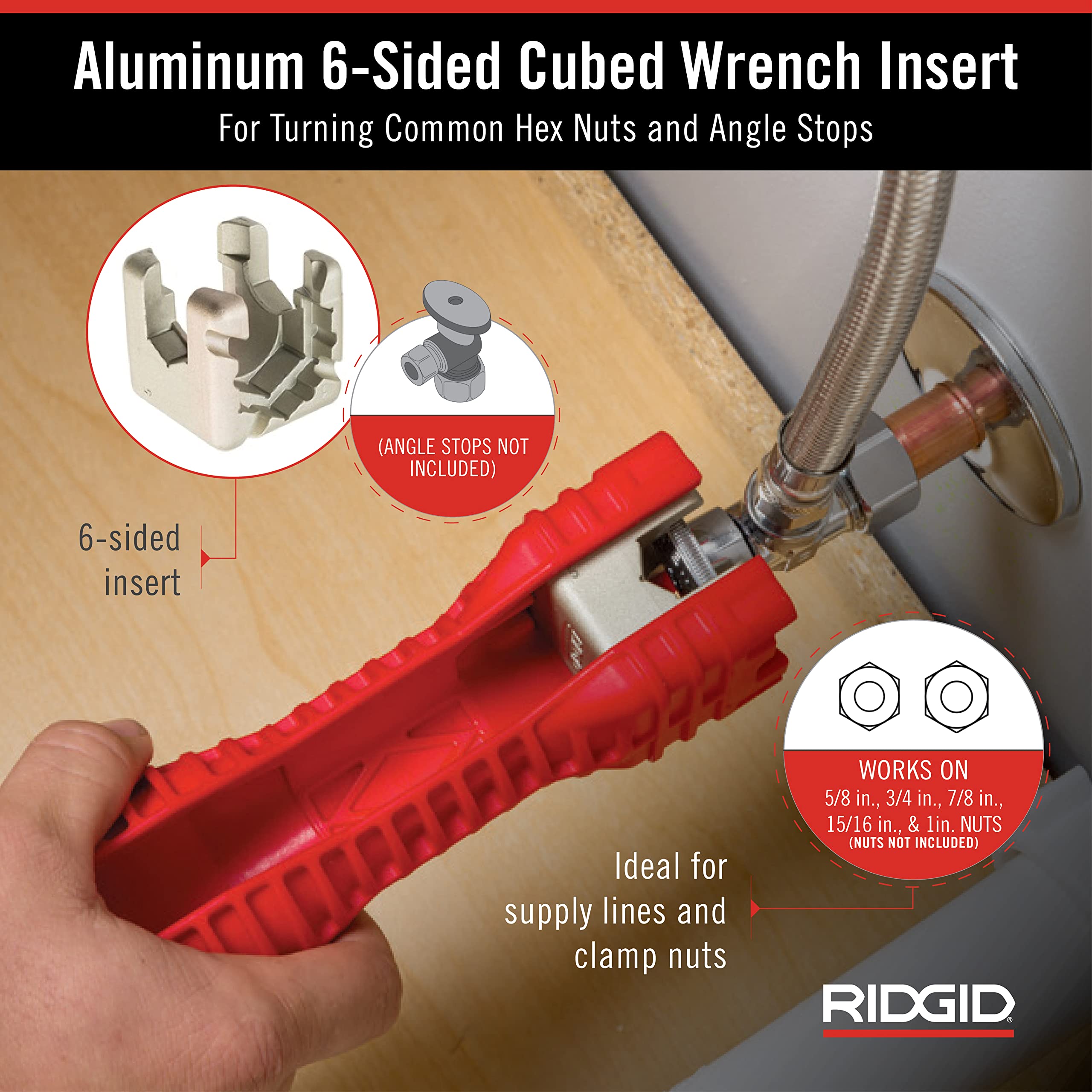 RIDGID 57003 EZ Change Faucet Tool & Sink Wrench