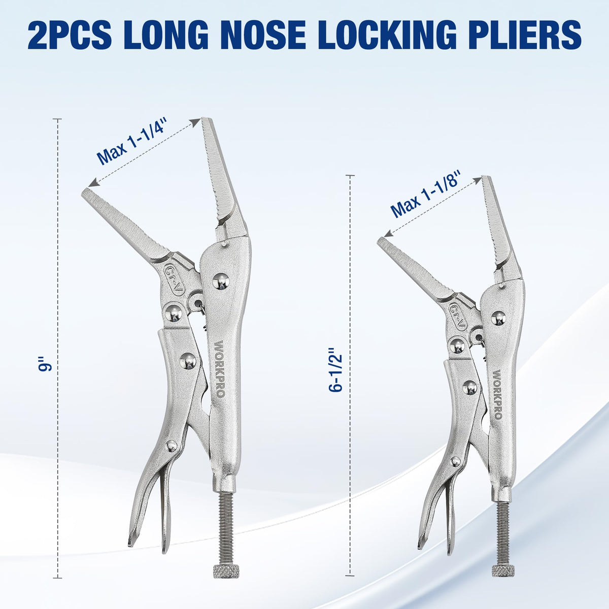 WORKPRO 5-Piece Professional Locking Pliers Set