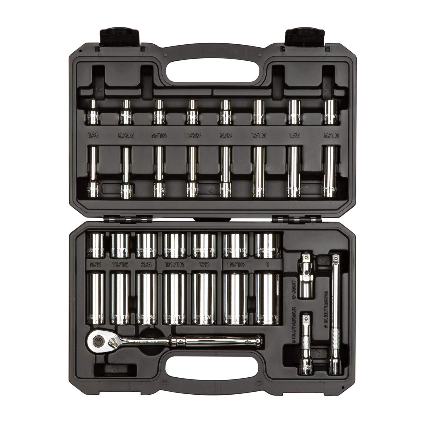 TEKTON 3/8-Inch Drive 6-Point Socket & Ratchet Set
