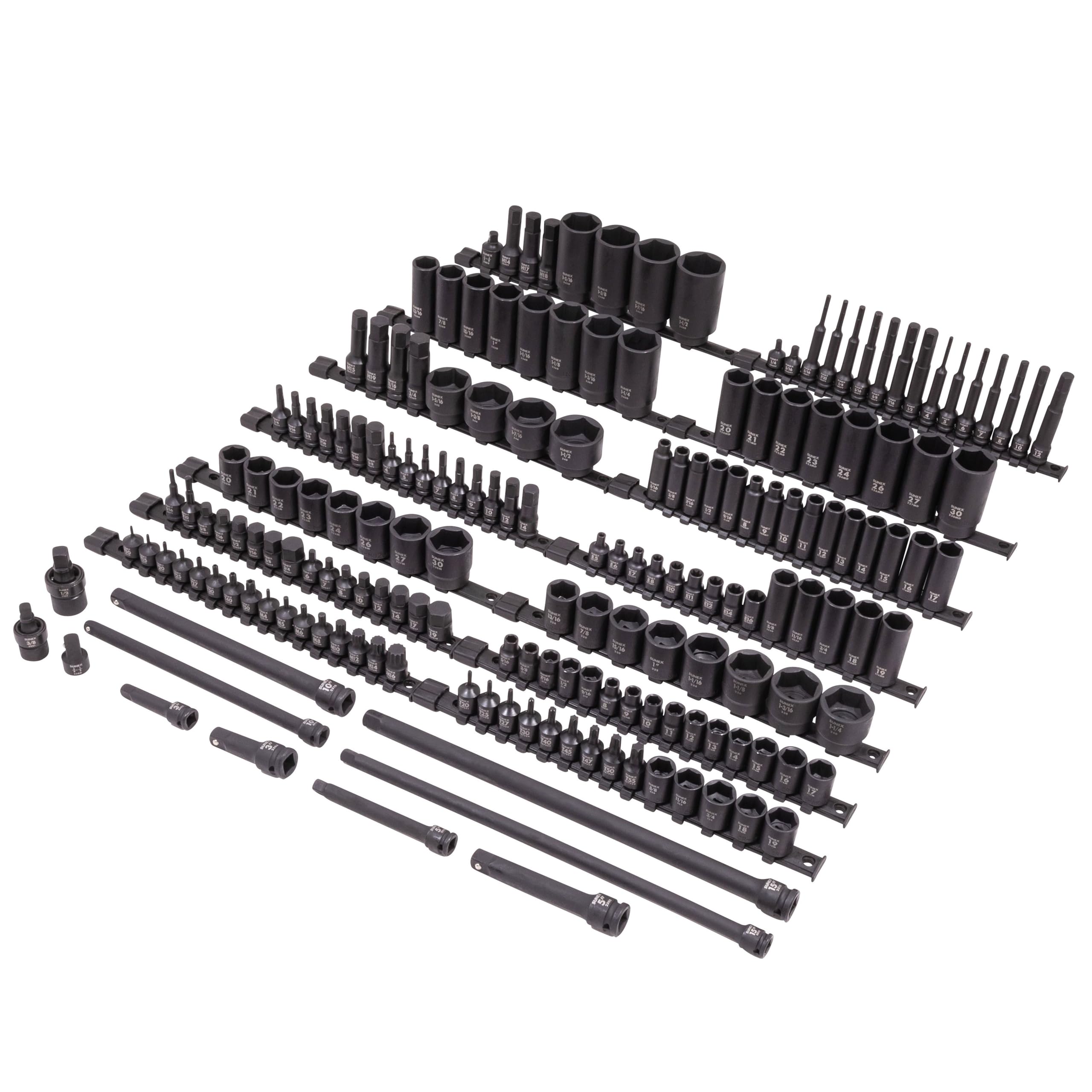 Sunex 2568 1/2-Inch Drive Master Impact Socket Set