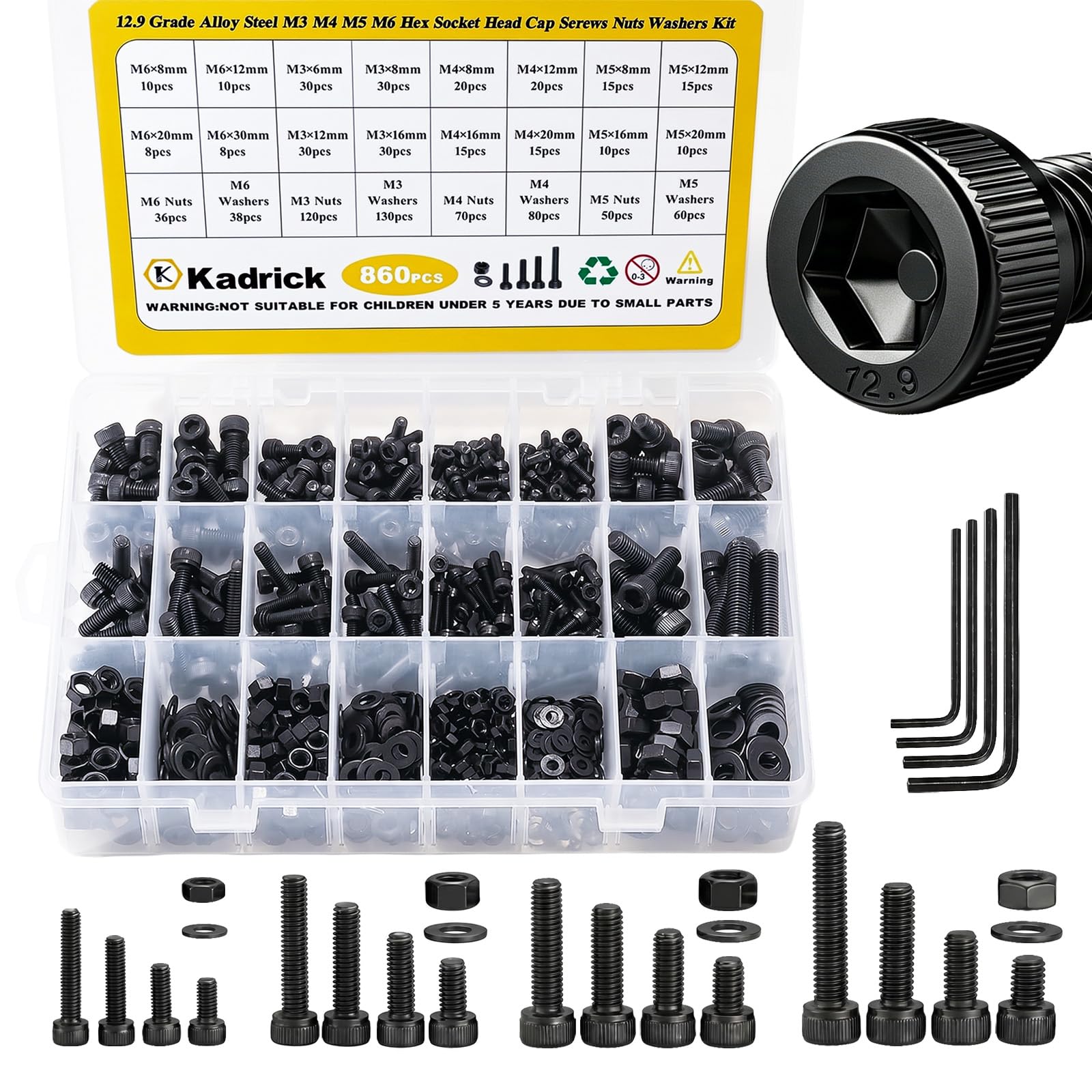 New Black Screw Assortment C