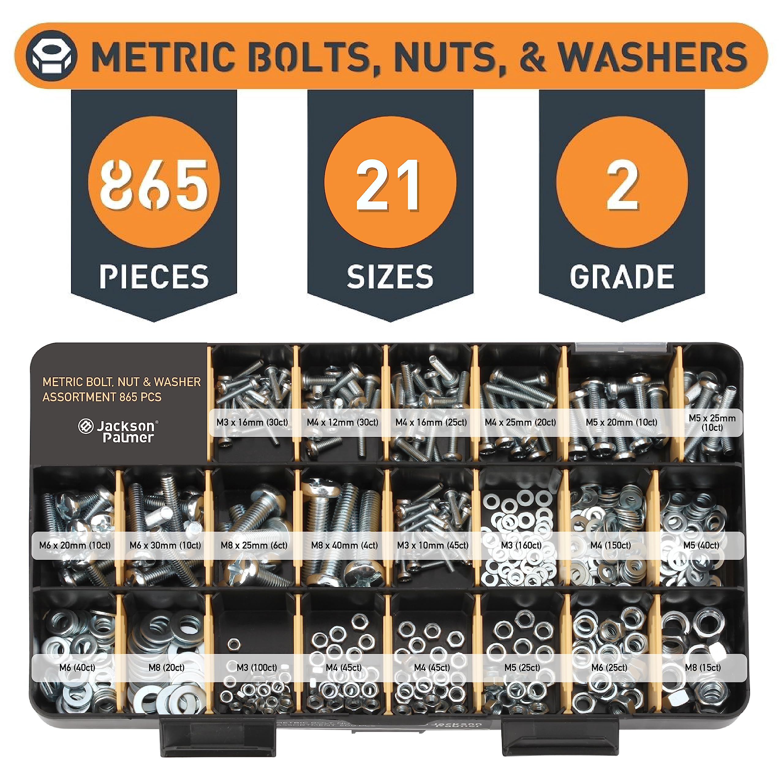 Jackson Palmer Professional Hardware Assortment Kit